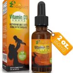 Vitamin D Drops for Infants - Baby Vitamin D Drops 1000 IU 2Fl Oz - Liquid Vitamin D3 Organic with Max Absorption Formula for Newborn, Toddlers, Kids and Adults