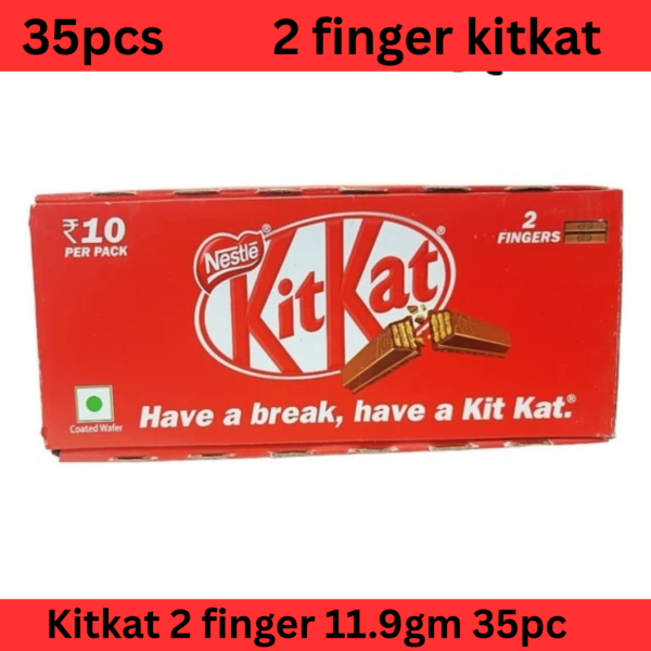 KitKat 2 Fingers Chocolate 11.9gm 35pcs Box - Image 3