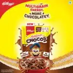 Kellogg's Chocos Chocolate Breakfast Cereal 385gm (Pouch Pack) - Image 2