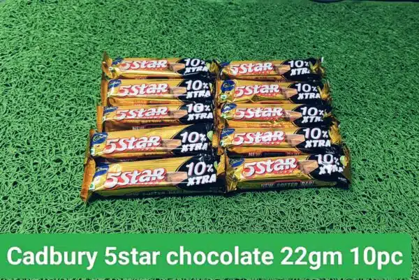 Cadbury 5 Star Chocolate Bar-22gm- 10pcs - Image 2