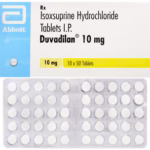 Duvadilan 10 mg Tablet (Isoxsuprine Hydrochloride) – Original Abbott India | 50 Tablets
