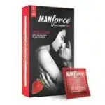 Manforce 1500 Dots Strawberry Flavoured Condom Indian-10 PCS