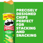 Pringles Sour Cream & Onion Potato Chips 134gm – Crispy Potato Snack with Creamy & Zesty Onion Flavor - Image 2