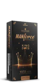Manforce King Dots Condoms 10 Pcs – 1572 Spiral Dots for Enhanced Sensation