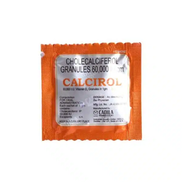 Calcirol 60000 IU/gm Cholecalciferol Granules, 1g Sachet - Image 2