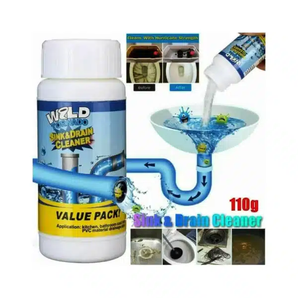 Wild Tornado Powerful Sink & Drain Cleaner 110g - Image 4