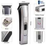 Kemei KM-5017 Rechargeable Hair & Beard Clipper Trimmer for Men - Image 2