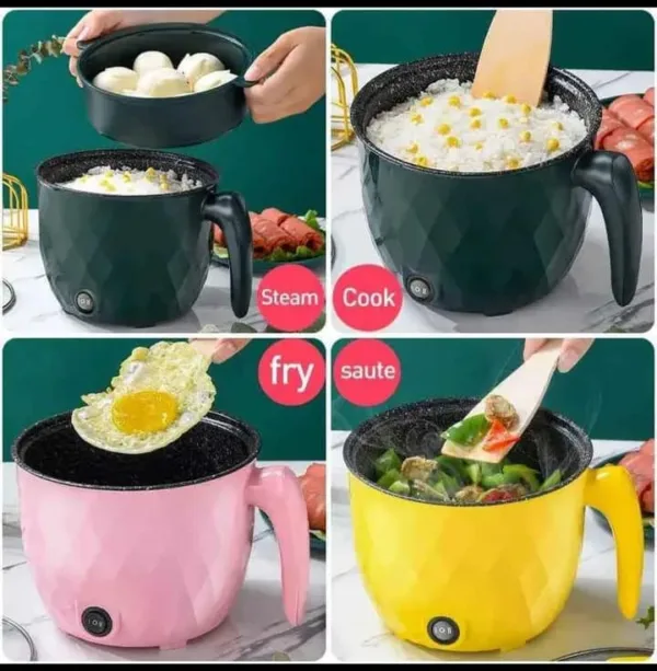 Multifunctional Non-stick Mini Rice Cooker Non-Coated Household Electric Cooker Electric Frying Pan - Image 4