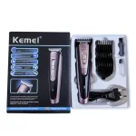 Kemei KM-9050 Titanium Blade Professional Trimmer & Hair Clipper for Men with 4 Guide Combs - Image 5
