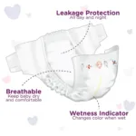 Neocare Belt System Baby Premium Diaper S (3-6 kg) - 50pcs - Image 3