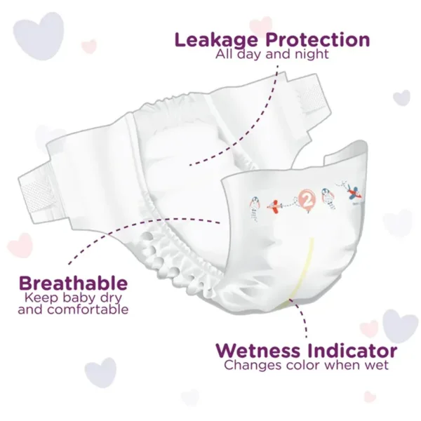 Neocare Belt System Baby Premium Diaper S (3-6 kg) - 50pcs - Image 3