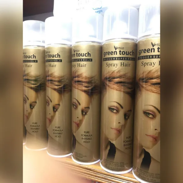 Fresco Green Touch Super Hard Hair Spray, 300Ml - Image 3