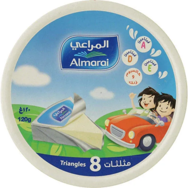 Almarai Cheese Triangles (8 Portions) 120gm – Creamy & Delicious Processed Cheese for the Whole Family - Image 3