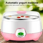 Automatic Stainless Steel - ABS + PP - 220-240V - 15W - 1L Capacity - On/Off Switch - Light Indicator - 7-9 Hours Preparation Time - Doi Yogurt Maker