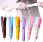 Mini Hair Straightener Multicolor Flat Iron Curler Ceramic Tourmaline Plate Easy Use And Carry Pocket Curling Styling Tool