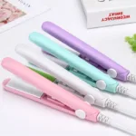 Mini Hair Straightener Multicolor Flat Iron Curler Ceramic Tourmaline Plate Easy Use And Carry Pocket Curling Styling Tool - Image 2