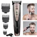 Kemei KM-9050 Titanium Blade Professional Trimmer & Hair Clipper for Men with 4 Guide Combs