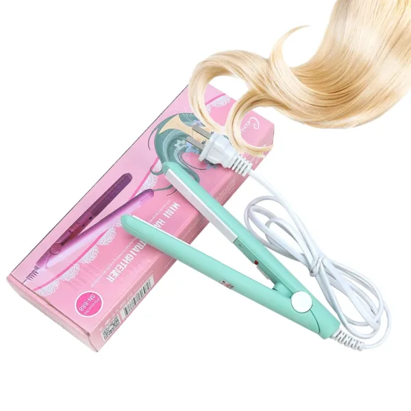 Mini Hair Straightener Multicolor Flat Iron Curler Ceramic Tourmaline Plate Easy Use And Carry Pocket Curling Styling Tool - Image 5