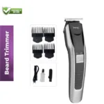 HTC AT-538 Hair & Beard Trimmer for Men – Rechargeable Precision Grooming with Stainless Steel Blades - Image 3