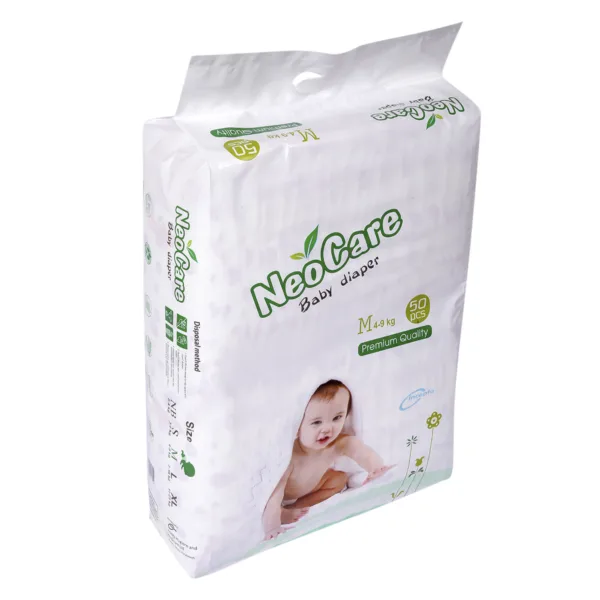 Neocare Belt System Baby Premium Diaper M (4-9 kg) - 50pcs - Image 2