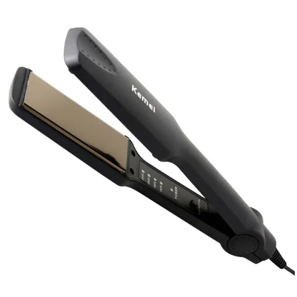 Kemei KM-329 Ceramic Flat Hair Straightener – Fast Heating Professional Hair Styler - Image 2