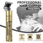 Vintage T9 Professional Hair Trimmer | Cordless & Rechargeable Hair Cutting Machine - Image 3