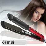 Kemei KM-531 Professional Hair Straightener - Black and Red - Image 2