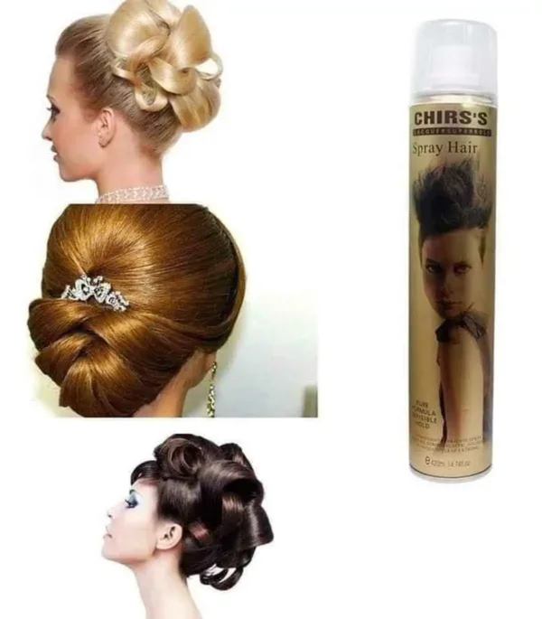 CHIRSS Hair Spray 420ml – Long-Lasting Hold for Perfect Hair Styling - Image 4