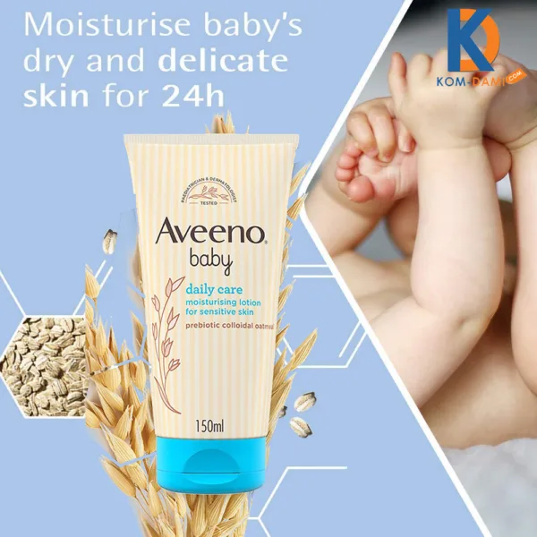 Aveeno Baby Daily Care Moisturizing Lotion - 150ml - Image 3
