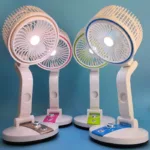 New Rechargeable Folding Table Fan with Led Light -Table Fans