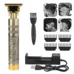Vintage T9 Professional Hair Trimmer | Cordless & Rechargeable Hair Cutting Machine - Image 2