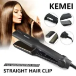 Kemei KM-329 Ceramic Flat Hair Straightener – Fast Heating Professional Hair Styler