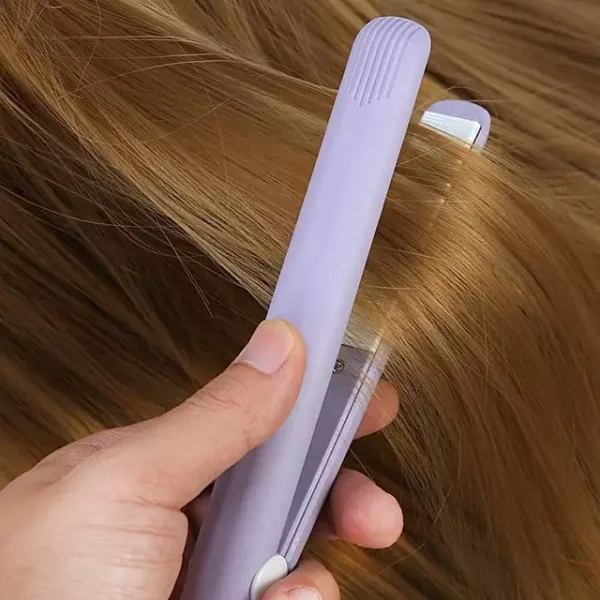 Mini Hair Straightener Multicolor Flat Iron Curler Ceramic Tourmaline Plate Easy Use And Carry Pocket Curling Styling Tool - Image 4