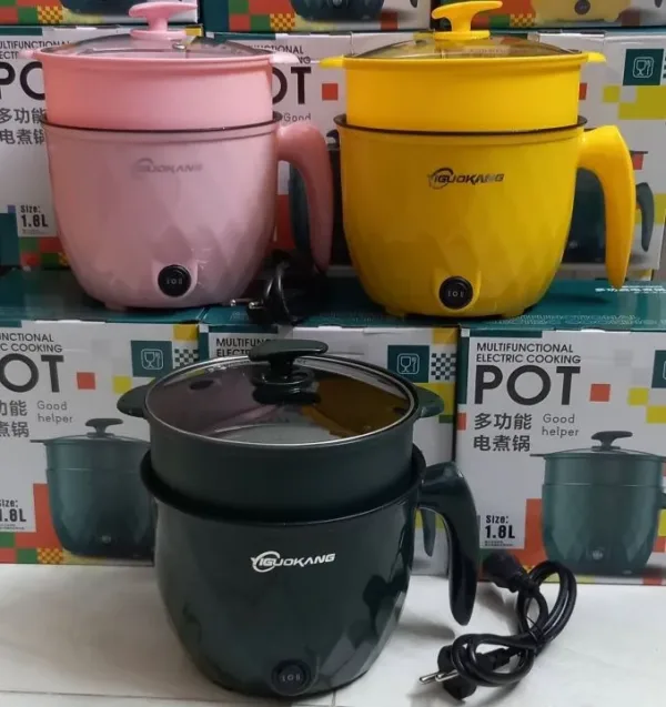 Multifunctional Non-stick Mini Rice Cooker Non-Coated Household Electric Cooker Electric Frying Pan - Image 3