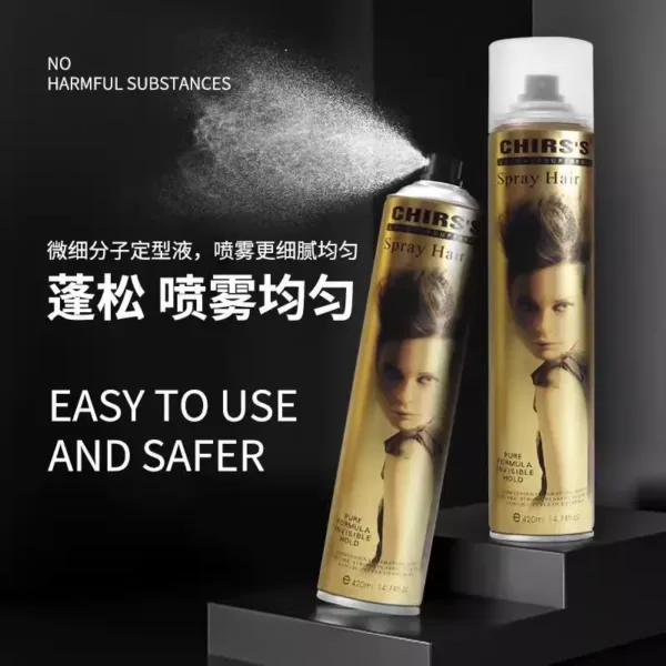 CHIRSS Hair Spray 420ml – Long-Lasting Hold for Perfect Hair Styling - Image 2
