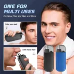 CASIFY WBT01 Nose Trimmer Portable Ear Nose Hair Trimmer Clipper with Digital Display Face Eyebrow Beard Shaver Painless Electric Nose Ear Hair Clippers Portable Nose/Ear Hair Removal Tool Nose Hair Clipper - Image 3