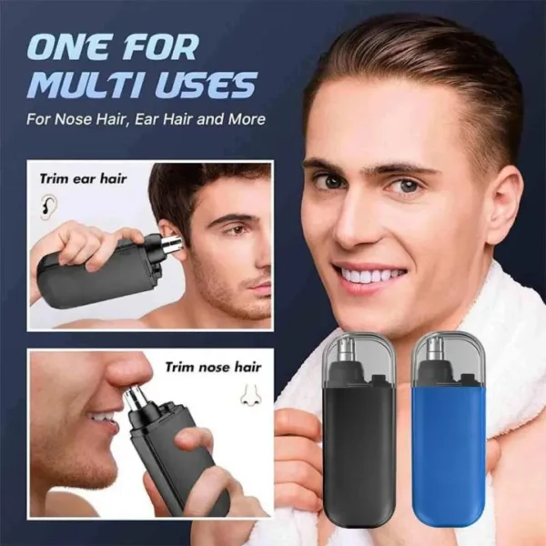 CASIFY WBT01 Nose Trimmer Portable Ear Nose Hair Trimmer Clipper with Digital Display Face Eyebrow Beard Shaver Painless Electric Nose Ear Hair Clippers Portable Nose/Ear Hair Removal Tool Nose Hair Clipper - Image 3