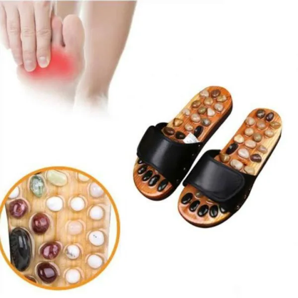 Natural Stone Reflexology Acupressure Sandals – Foot Massage & Everyday Wellness - Image 2