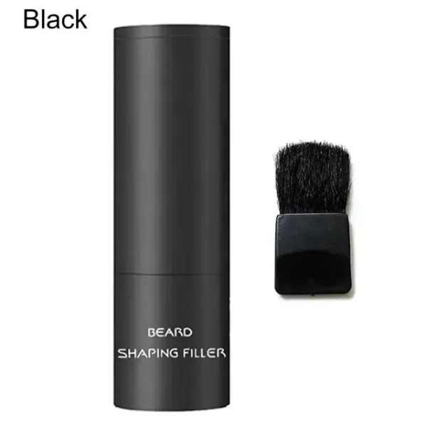 Waterproof beard filling brush for covering grey and sparse patches