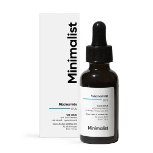 Minimalist 5% Niacinamide face serum with vitamin B3 and hyaluronic acid 30ml