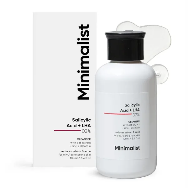 Minimalist Salicylic Acid + LHA 2% Cleanser 100ml bottle