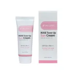 3W Clinic rose tone-up sun cream packaging detail