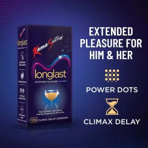 KamaSutra LongLast power dots delay condom three pieces