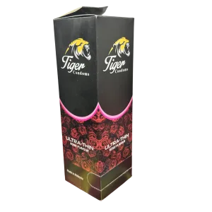 Tiger ultra thin rose scented silicone lubricated condom