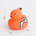 Floating squeeze bath toy with sound