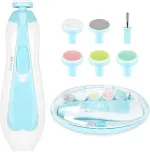 Rechargeable baby nail file with whisper quiet motor