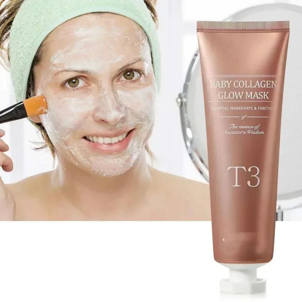 T3 Baby Collagen Glow face mask for women