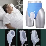 Silicone urinal urine collector with collection bag and cotton pants