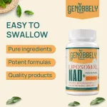 NAD+ supplement softgels with trans-resveratrol for cellular energy