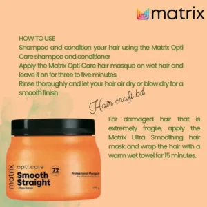 Mega smoothing hair mask 500ml for frizzy unmanageable hair